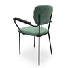 Carlin - Jade Upholstered  Mid Century Dining Chairs with arms