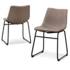 Chatfield | Black Upholstered Fabric Modern Dining Chairs | Set Of 2