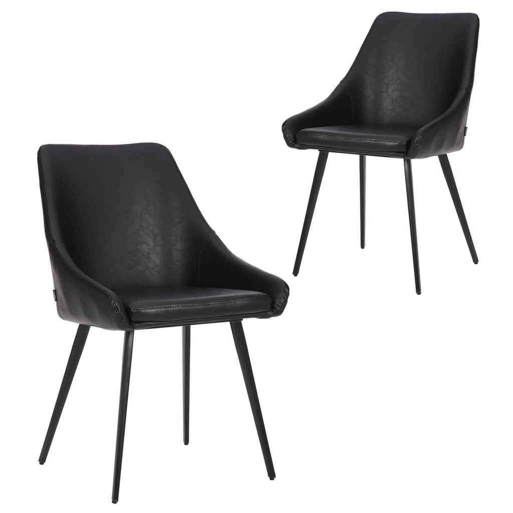 Chesterton | Modern PU Leather Dining Chairs | Set Of 2