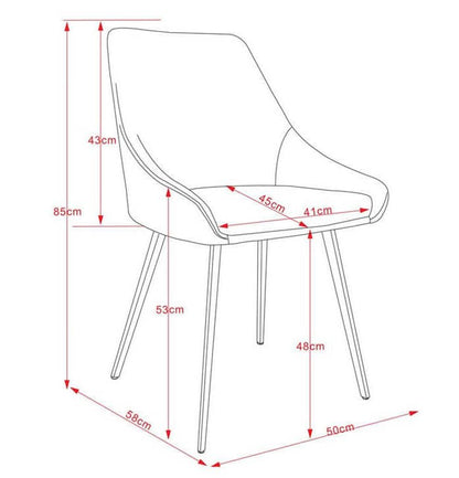 Chesterton | Commercial Stain Resistant Waterproof Fabric Dining Chairs | Set Of 2