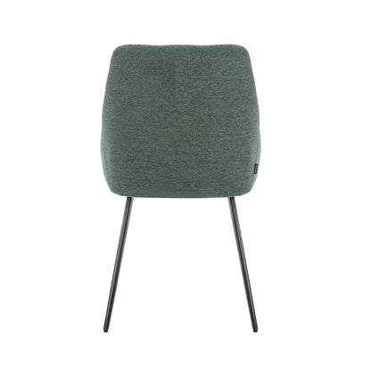 Chesterton | Stain Resistant Waterproof Fabric Dining Chairs | Set Of 2 | Green