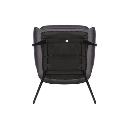 Chesterton | Modern Commercial Velvet Dining Chairs | Set Of 2 | Dark Grey