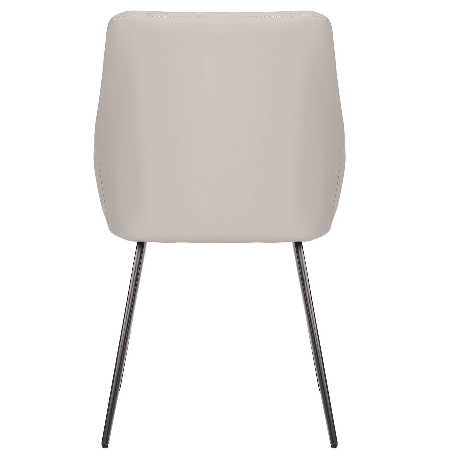 Chesterton | Modern PU Leather Dining Chairs | Set Of 2 | Light Grey