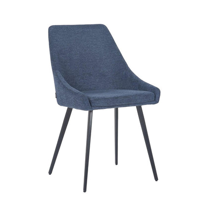Chesterton | Modern Fabric Dining Chairs | Set Of 2 | Navy