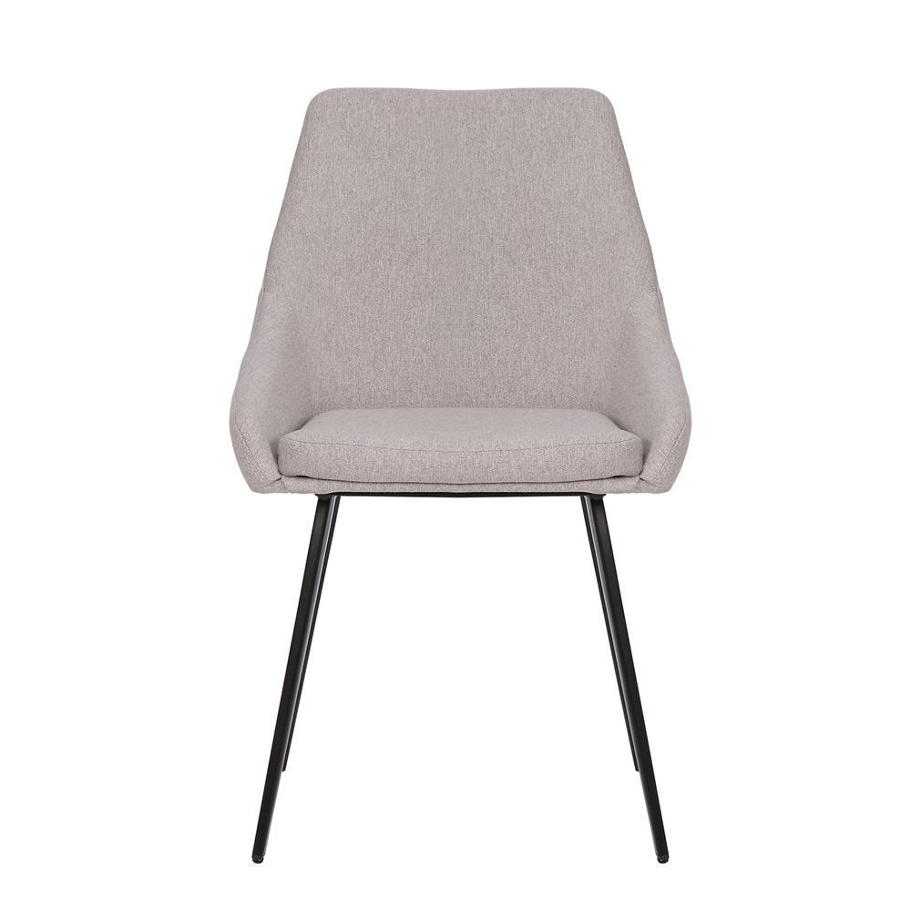 Chesterton | Stain Resistant Waterproof Fabric Dining Chairs | Set Of 2 | Light Grey