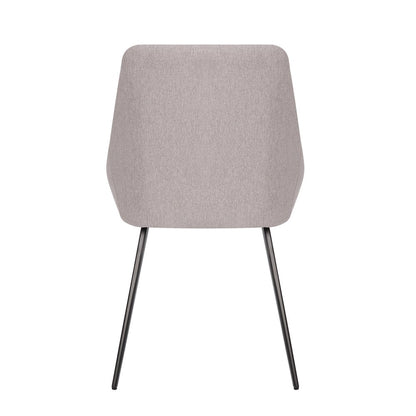 Chesterton | Stain Resistant Waterproof Fabric Dining Chairs | Set Of 2 | Light Grey