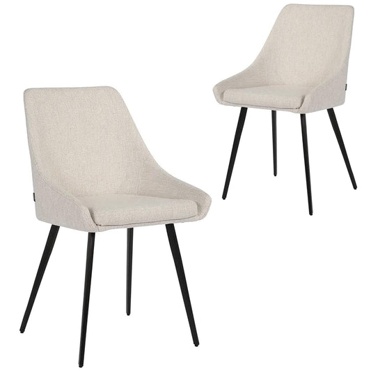 Chesterton | Modern Fabric Dining Chairs | Set Of 2 | Sand