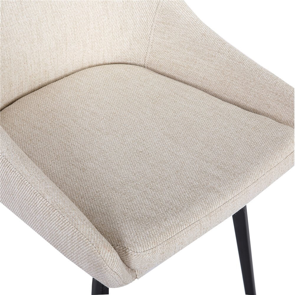 Chesterton | Modern Fabric Dining Chairs | Set Of 2 | Sand