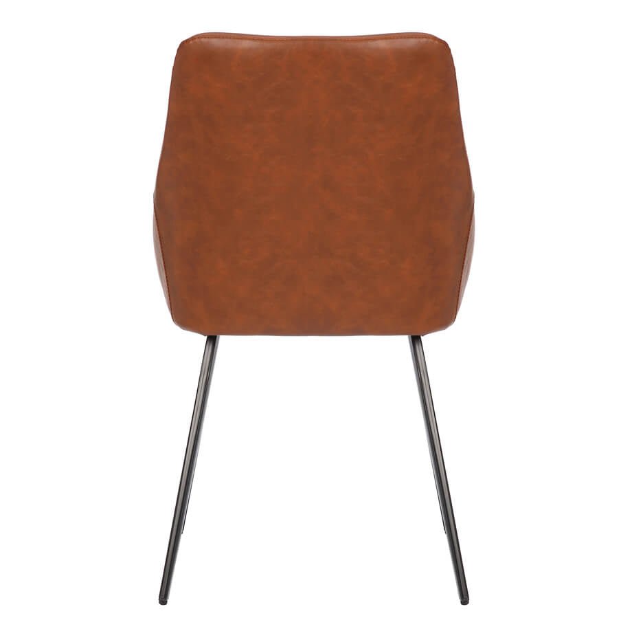 Chesterton | Modern PU Leather Dining Chairs | Set Of 2 | Tan