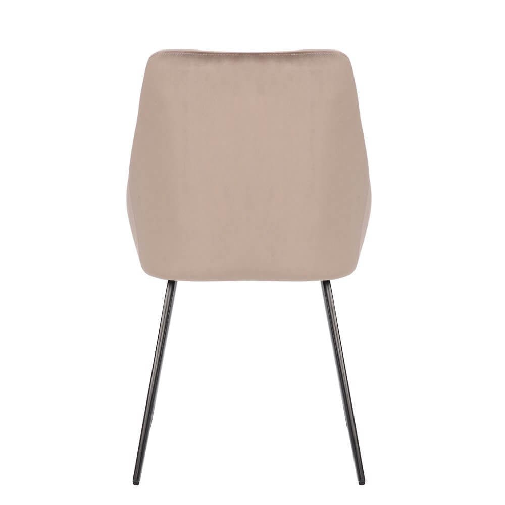 Chesterton | Modern Commercial Velvet Dining Chairs | Set Of 2 | Taupe