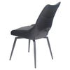 Cole | Grey Fabric, Modern PU Leather Swivel Dining Chairs | Set Of 2
