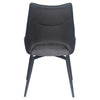 Cole | Grey Fabric, Modern PU Leather Swivel Dining Chairs | Set Of 2
