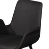 Collins | Dark Grey Velvet, Black Fabric, Contemporary Dining Chair | Set Of 2 | Black
