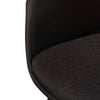 Collins | Dark Grey Velvet, Black Fabric, Contemporary Dining Chair | Set Of 2 | Black