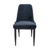 Croft | Charcoal Grey Fabric Mid Century Dining Chairs | Set Of 2