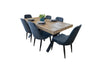 Croft | Charcoal Grey Fabric Mid Century Dining Chairs | Set Of 2