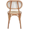 Denver | Black, Natural Country Wooden Rattan Dining Chairs | Set Of 2