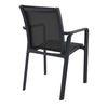 Derby | Modern, Stackable, Resin Outdoor Dining Chairs With Arms | Set Of 2