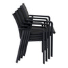 Derby | Modern, Stackable, Resin Outdoor Dining Chairs With Arms | Set Of 2