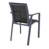 Derby | Modern, Stackable, Resin Outdoor Dining Chairs With Arms | Set Of 2