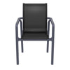 Derby | Modern, Stackable, Resin Outdoor Dining Chairs With Arms | Set Of 2