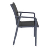 Derby | Modern, Stackable, Resin Outdoor Dining Chairs With Arms | Set Of 2