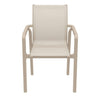 Derby | Modern, Stackable, Resin Outdoor Dining Chairs With Arms | Set Of 2