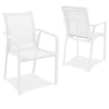 Derby | Modern, Stackable Outdoor Dining Chairs With Arms | Set Of 2