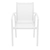 Derby | Modern, Stackable, Resin Outdoor Dining Chairs With Arms | Set Of 2