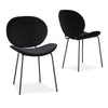 Dunedin | Mid Century PU Leather Velvet Dining Chairs | Set Of 2