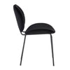 Dunedin | Blue, Black, Mid Century, Velvet Dining Chairs | Set of 2