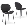 Dunedin | Mid Century PU Leather Velvet Dining Chairs | Set Of 2