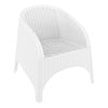 Eden | Coastal, Plastic Outdoor Dining Chairs With Arms | Set Of 2