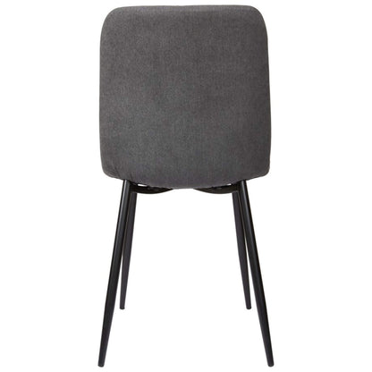 Eldon | Grey, Charcoal Fabric Modern Dining Chairs | Set Of 4