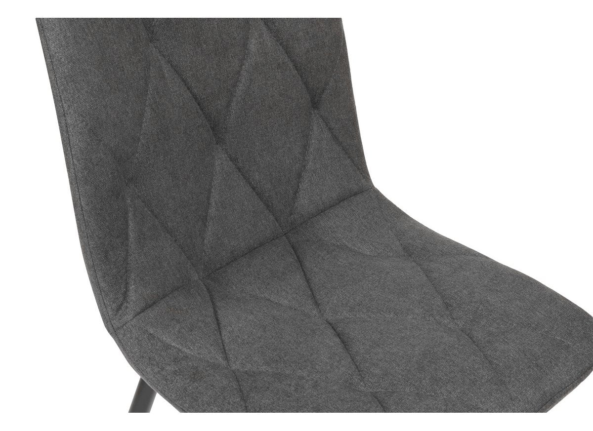 Eldon | Grey, Charcoal Fabric Modern Dining Chairs | Set Of 4