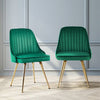 Electra | Modern Velvet Dining Chairs | Set of 2