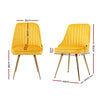Electra | Modern Velvet Dining Chairs | Set of 2