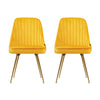 Electra | Modern Velvet Dining Chairs | Set of 2