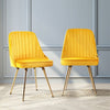 Electra | Modern Velvet Dining Chairs | Set of 2