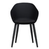 Ellis | Dark Grey, Taupe Plastic Modern Dining Chairs | Set Of 2