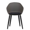 Ellis | Dark Grey, Taupe Plastic Modern Dining Chairs | Set Of 2