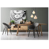 Ellis | Dark Grey, Taupe Plastic Modern Dining Chairs | Set Of 2