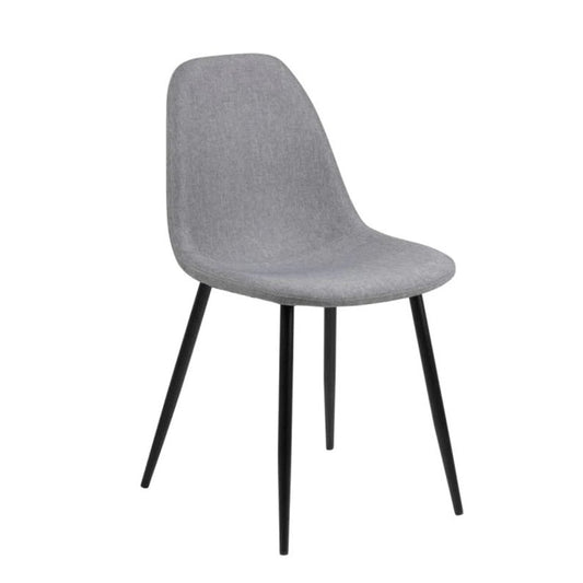 Emile | Contemporary Light Grey Fabric Dining Chair