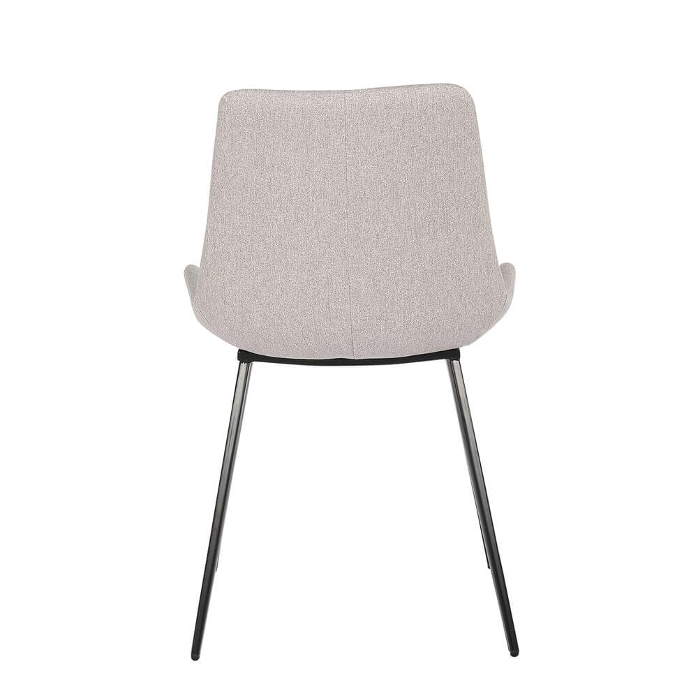 Erickson | Commercial Stain Resistant Waterproof Fabric Dining Chairs | Set Of 2 | Light Grey