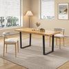 Galloway | Modern Industrial 170cm Rectangular Natural Wooden Dining Table