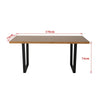 Galloway | Modern Industrial 170cm Rectangular Natural Wooden Dining Table