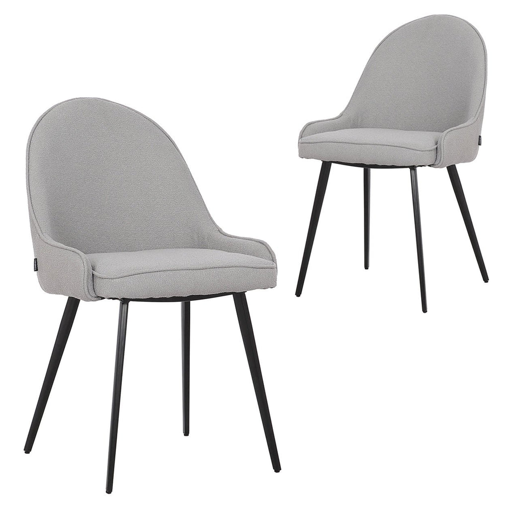 Glenbrook | Contemporary Commercial Grey Fabric Dining Chairs | Set Of 2