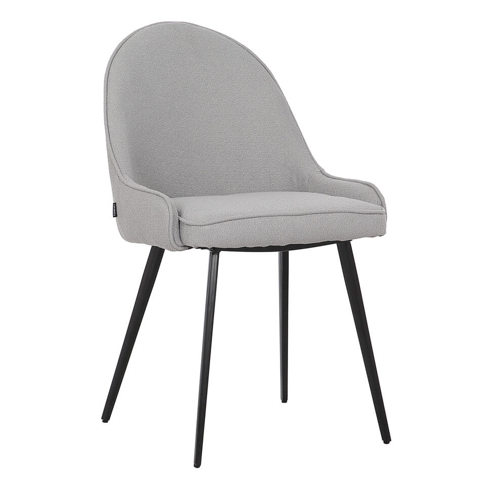 Glenbrook | Contemporary Commercial Grey Fabric Dining Chairs | Set Of 2 | Grey