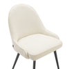 Glenbrook | Contemporary Stain Resistant Cream Fabric Dining Chairs | Set Of 2