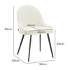 Glenbrook | Contemporary Stain Resistant Cream Fabric Dining Chairs | Set Of 2